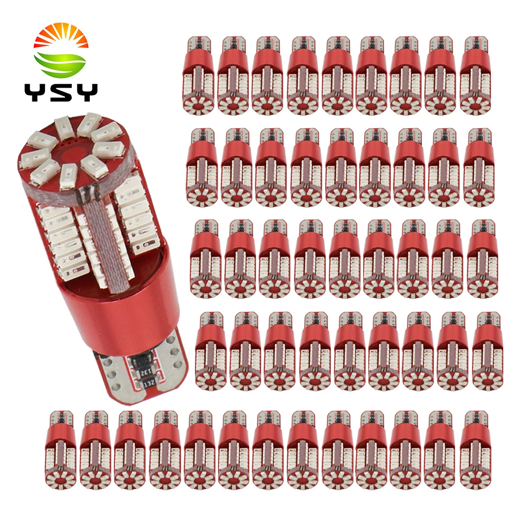 YSY T10 W5W 194 безошибочная Canbus Белая светодиодная лампочка в автомобиль светильник