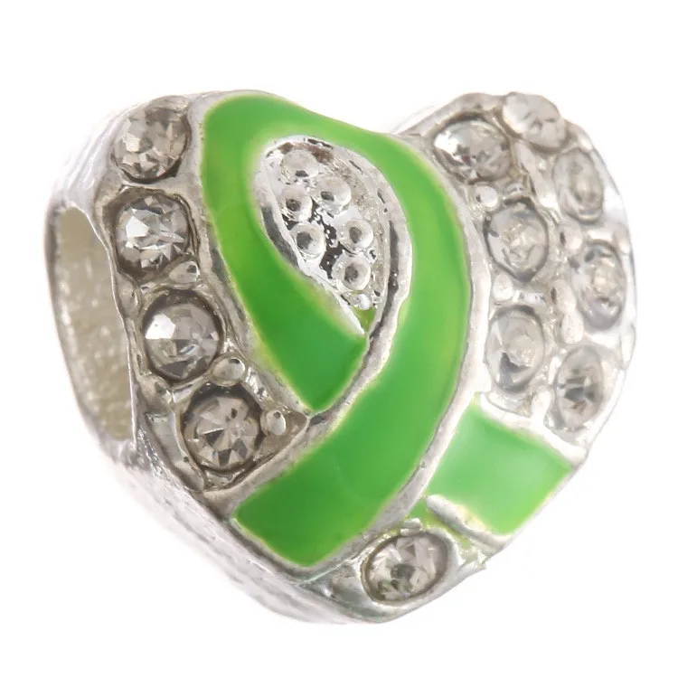 Free shipping! Breast Cancer Awareness Pink Ribbon love ribbon rhinestone beads DIY alloy enamel jewelry accessories wholesale | Украшения
