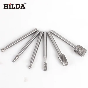 HILDA 6 шт., набор мини-Сверл из HSS, вращающийся инструмент в стиле Dremel для деревообработки, набор инструментов для резьбы по дереву, аксессуары для электроинструмента