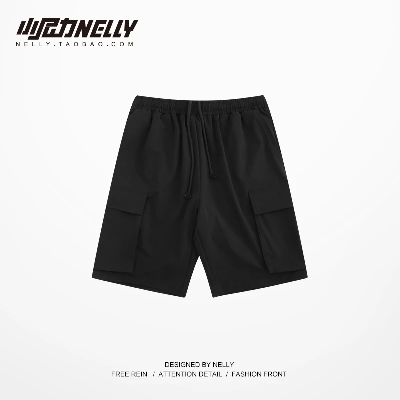 NELLY 2018 летние однотонные Джокер Шорты Jogger повседневные мужские свободные шорты в