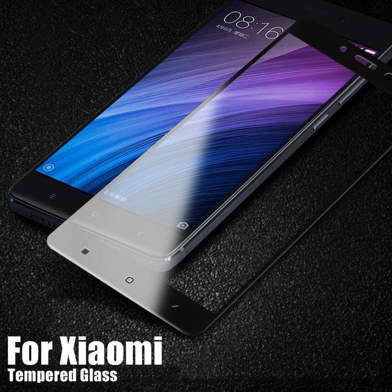 Закаленное стекло с полным покрытием для Xiaomi Mi5 Mi6 Mi5s Redmi 4 Pro Note глобальная версия 4X