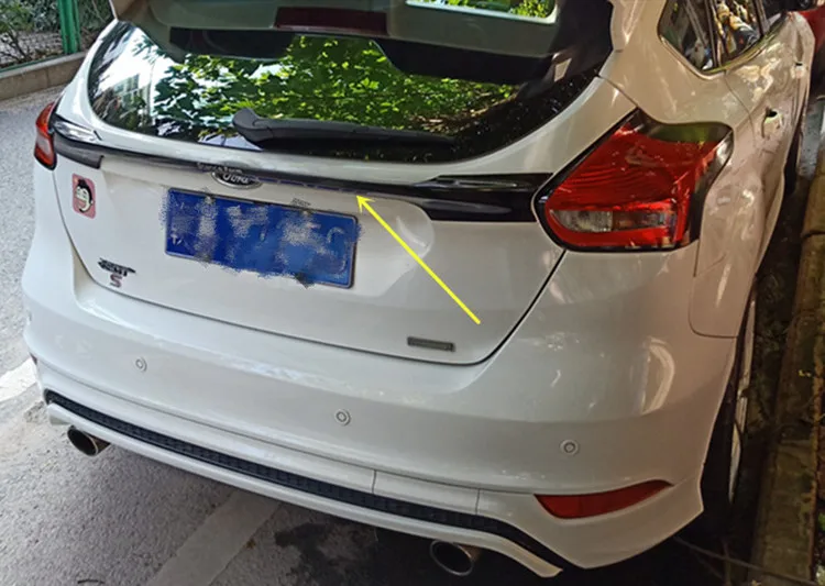 Для Ford Focus крыша спойлер хэтчбек высокое качество абс материал Автомобиля Заднее Крыло праймер цвет задний спойлер Подходит- фокус
