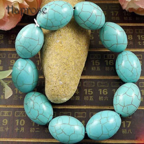 Модные тибетские ювелирные изделия бисер из риса этический синий браслет для