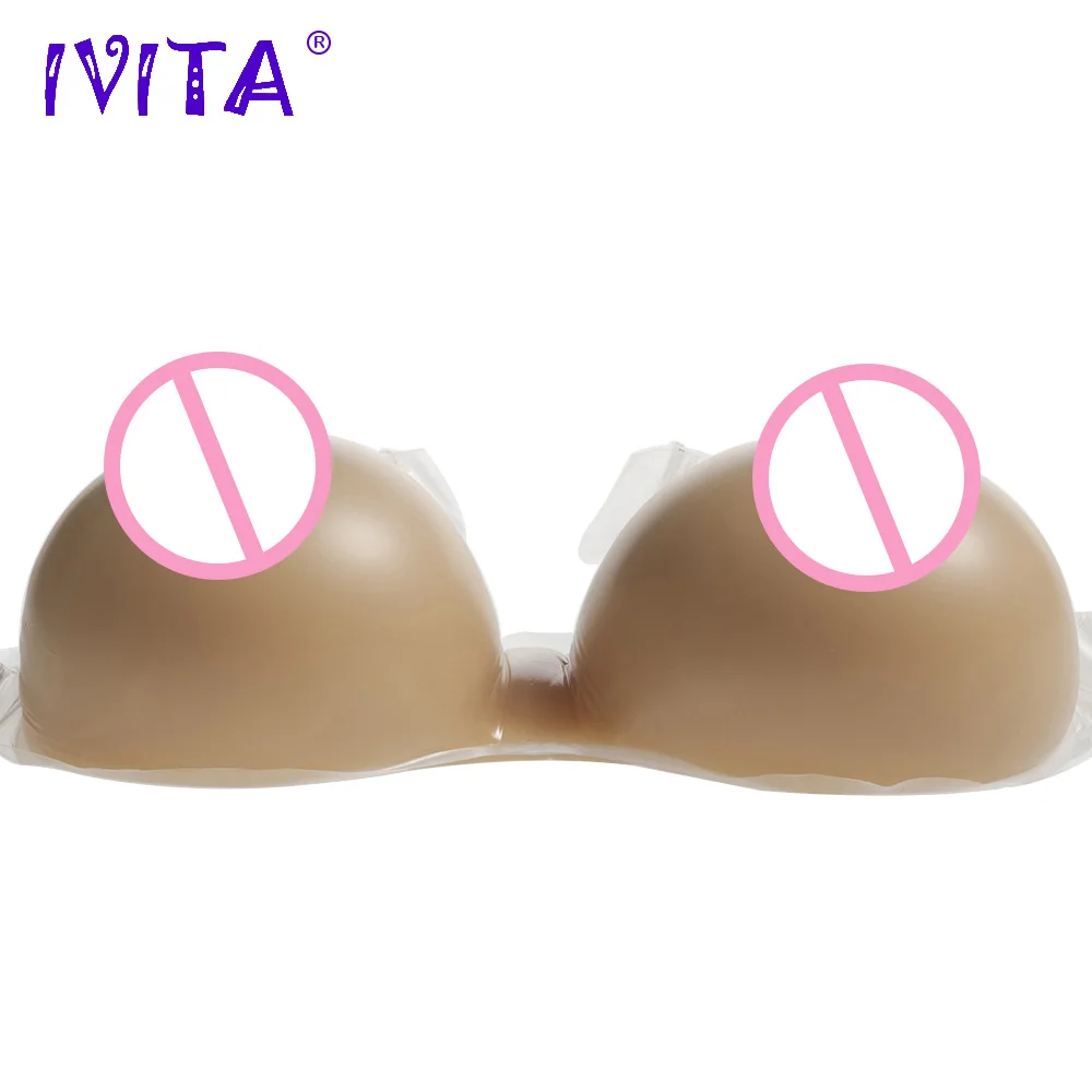 IVITA 1600 г силиконовая грудь формирует поддельные для трансвеститов Драг королева