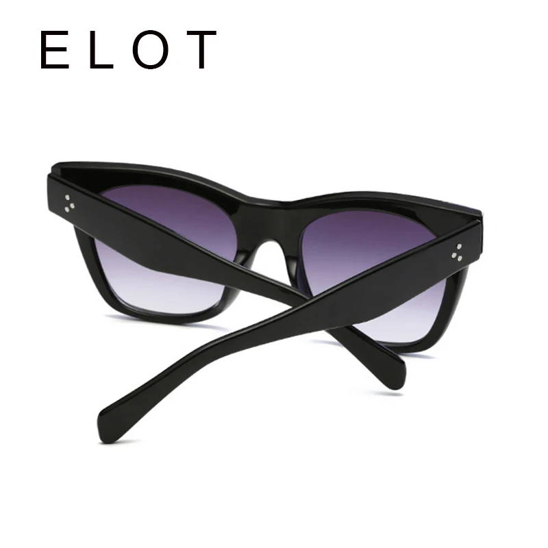 Elot Мода 2017 г. кошачий глаз Солнцезащитные очки для женщин Для Роскошные Брендовая
