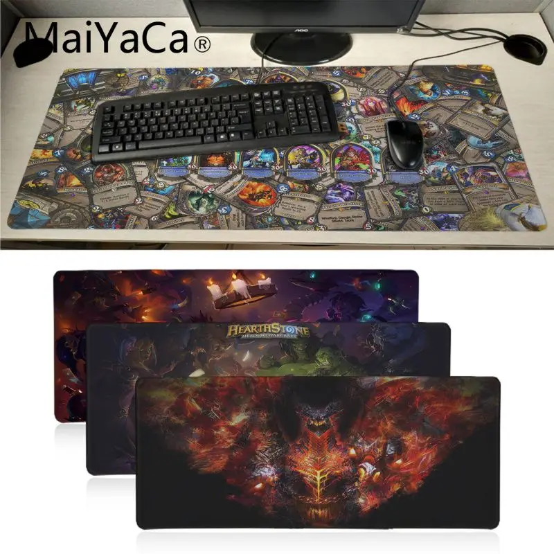 Игровой коврик для мыши MaiYaCa ноутбука Hearthstone с простым дизайном аниме мультяшным