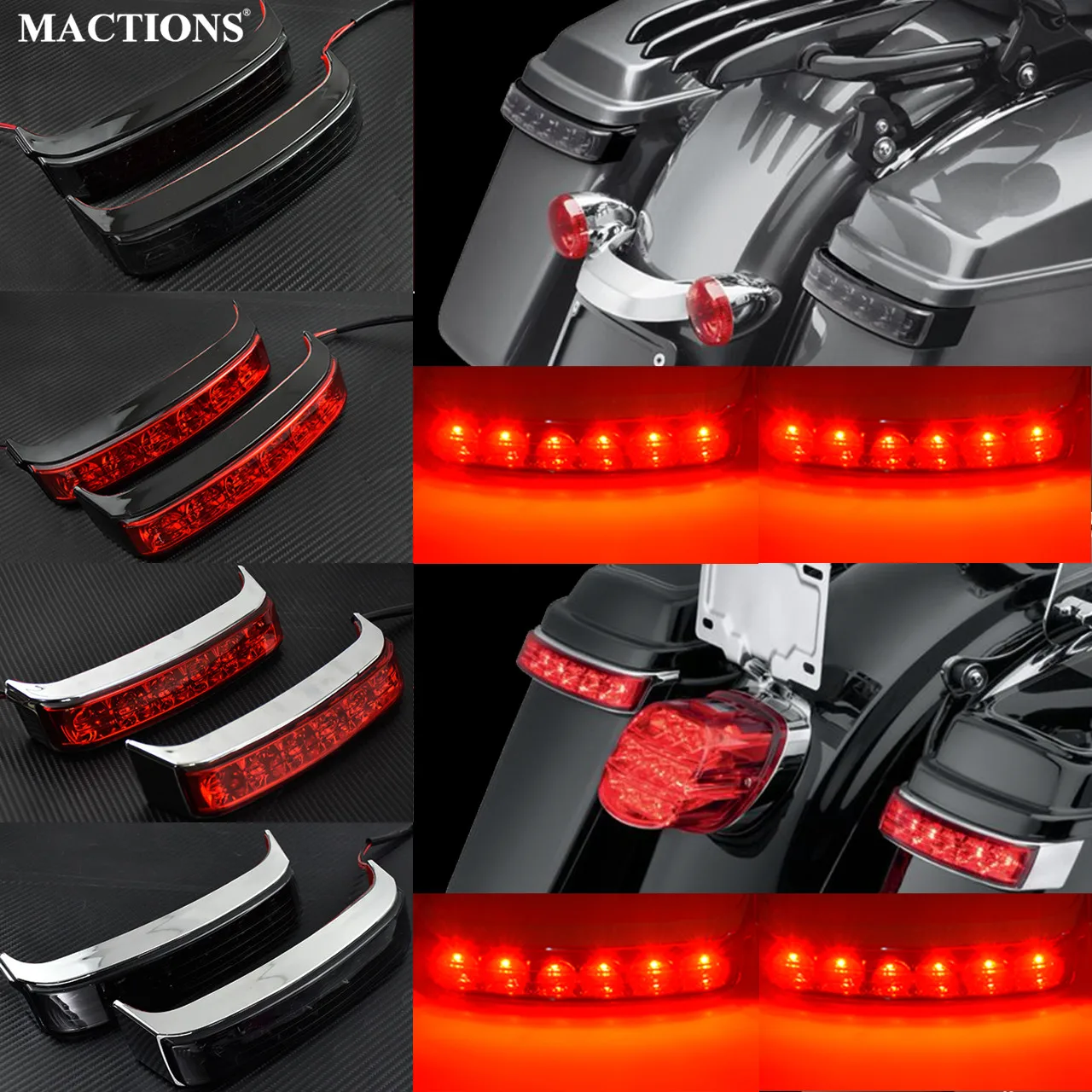 Мотоцикл сума светодиодные задние указатель поворота Run тормоз светильник для