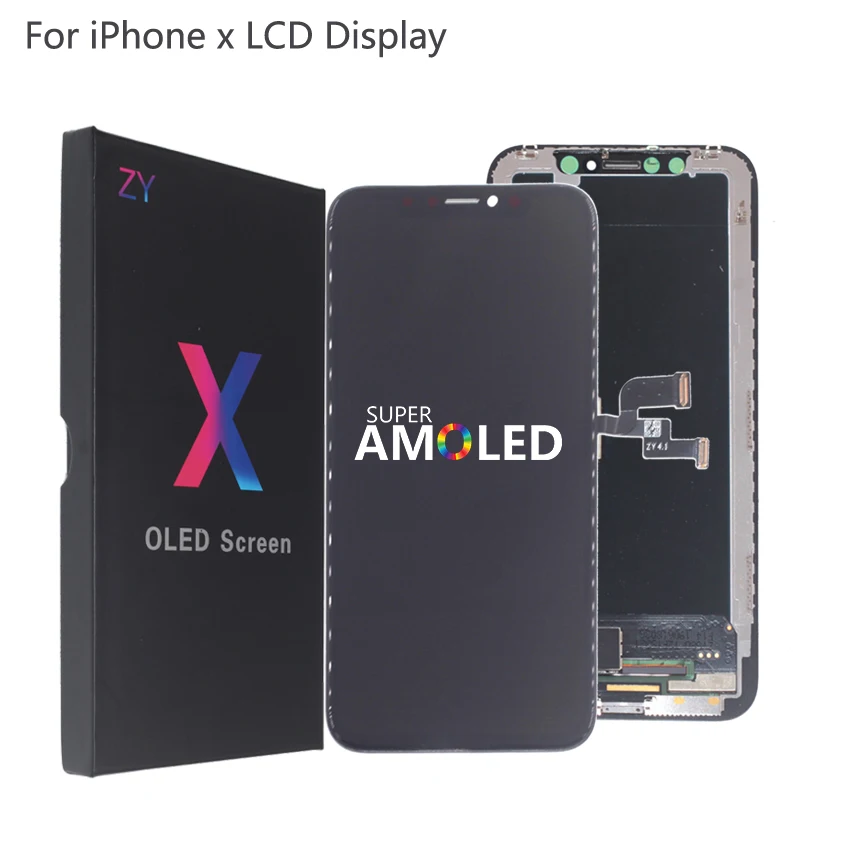 Для iPhone X lcd XS XR дисплей гибкий жесткий lcd для iPhone X XS GX AMOLED дисплей мягкий экран части телефона с 3D сенсорным экраном