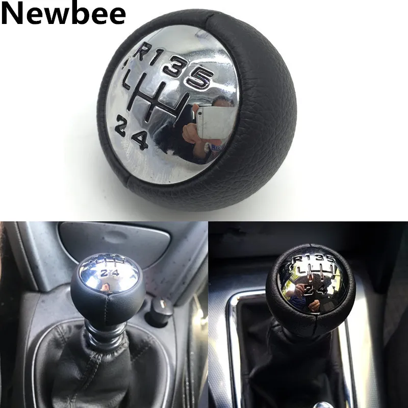 Newbee 5 скоростная рукоятка для рычага переключения передач Ручка Peugeot 307 308 3008 407 807