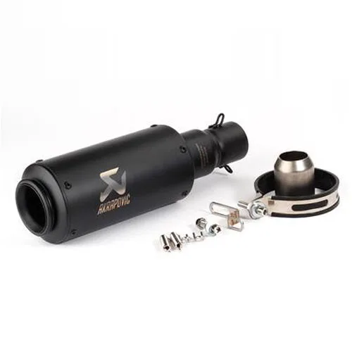 Akrapovic Мотоцикл выхлопная труба глушителя Racing выхлопных газов Универсальный труба из углеродистой стали трубы Escape R1 R3 nmax crf 230 Кафе Рейсер cb650f - Цвет: A