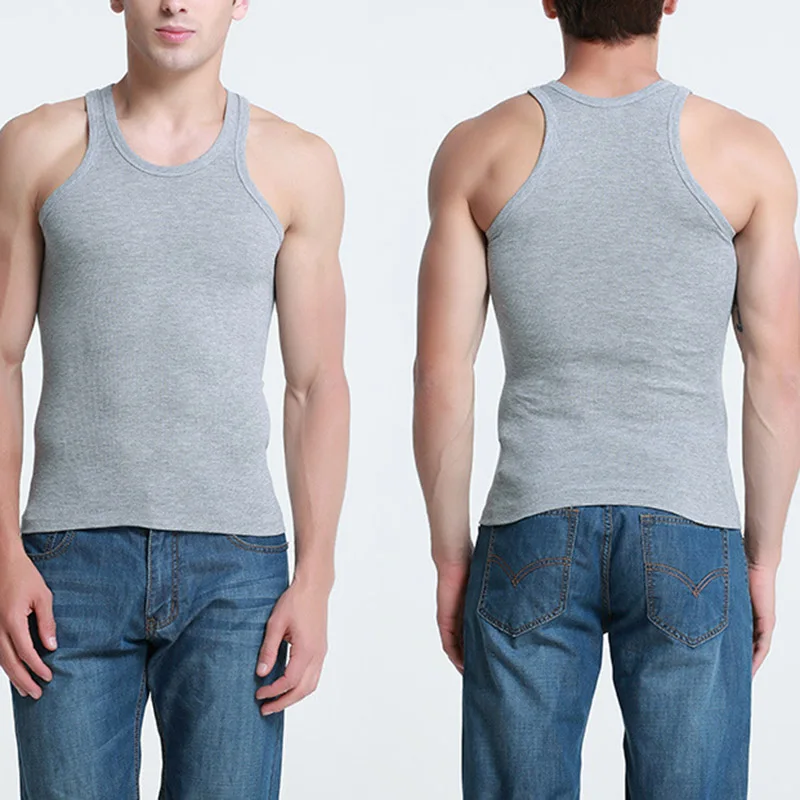 2019 Мужская майка одежда для тренажерного зала хлопковая Высококачественная