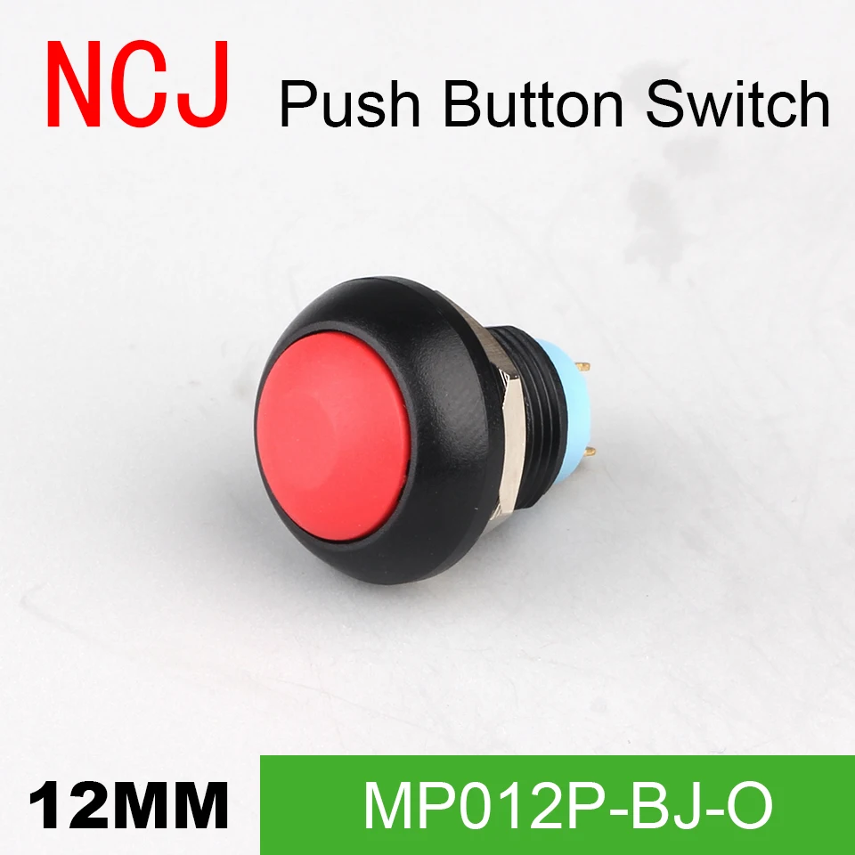 NCJ MP12 PC кнопочный переключатель мгновенного действия семь цветов 2 А|Выключатели|