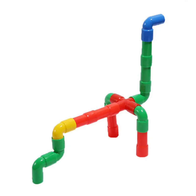 Развивающие игрушки вставляемые Съемные пластиковые блоки водопровод раннее
