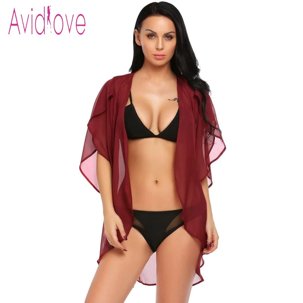 Avidlove кружевной халат с лепестками женское нижнее белье сексуальная эротическая
