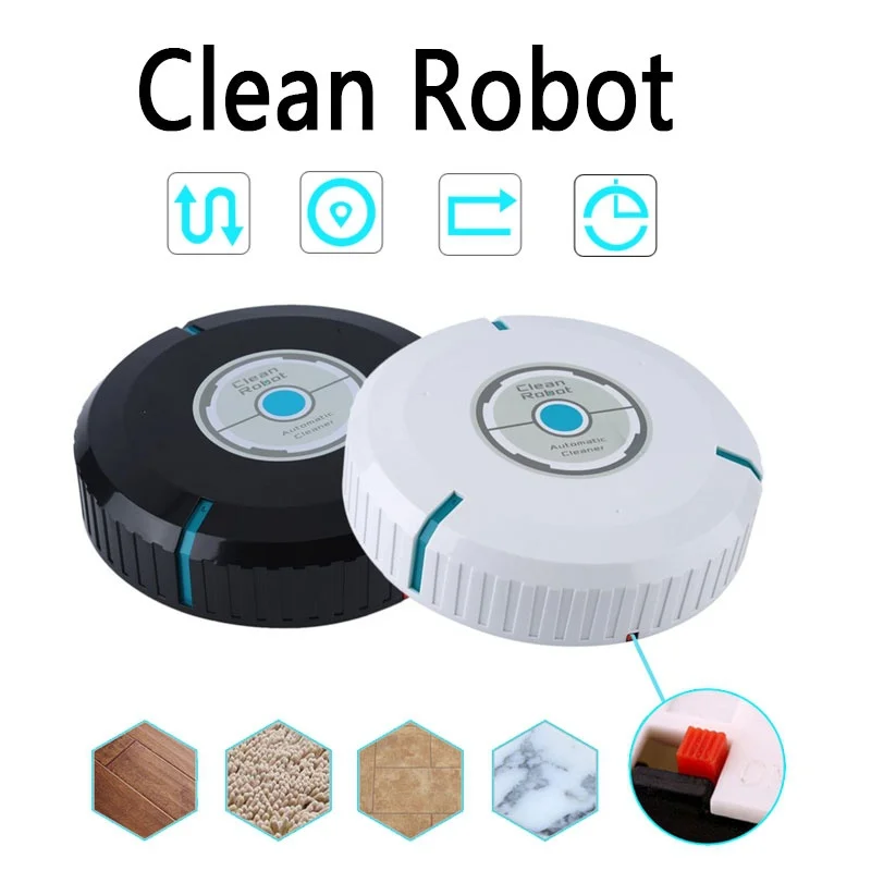 Smart Clean Robot Dust Hair Microfiber Floor Cleaner Automatically Induction Rechargeable Silent Sweeper Home Accessories | Электроника