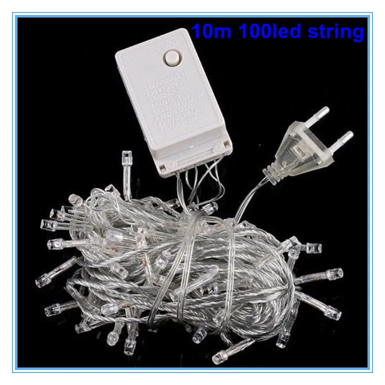 Holiday Sale Outdoor 10m 100 LED string 8 Colors choice Red/green/RGB Fairy Lights Waterproof Party Christmas Garden lights | Лампы и