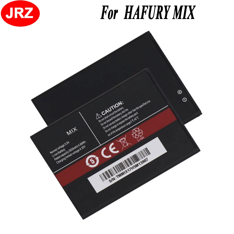 JRZ для телефона HAFURY MIX аккумулятор 2600 мАч Высокая емкость 3 8 в высокое качество