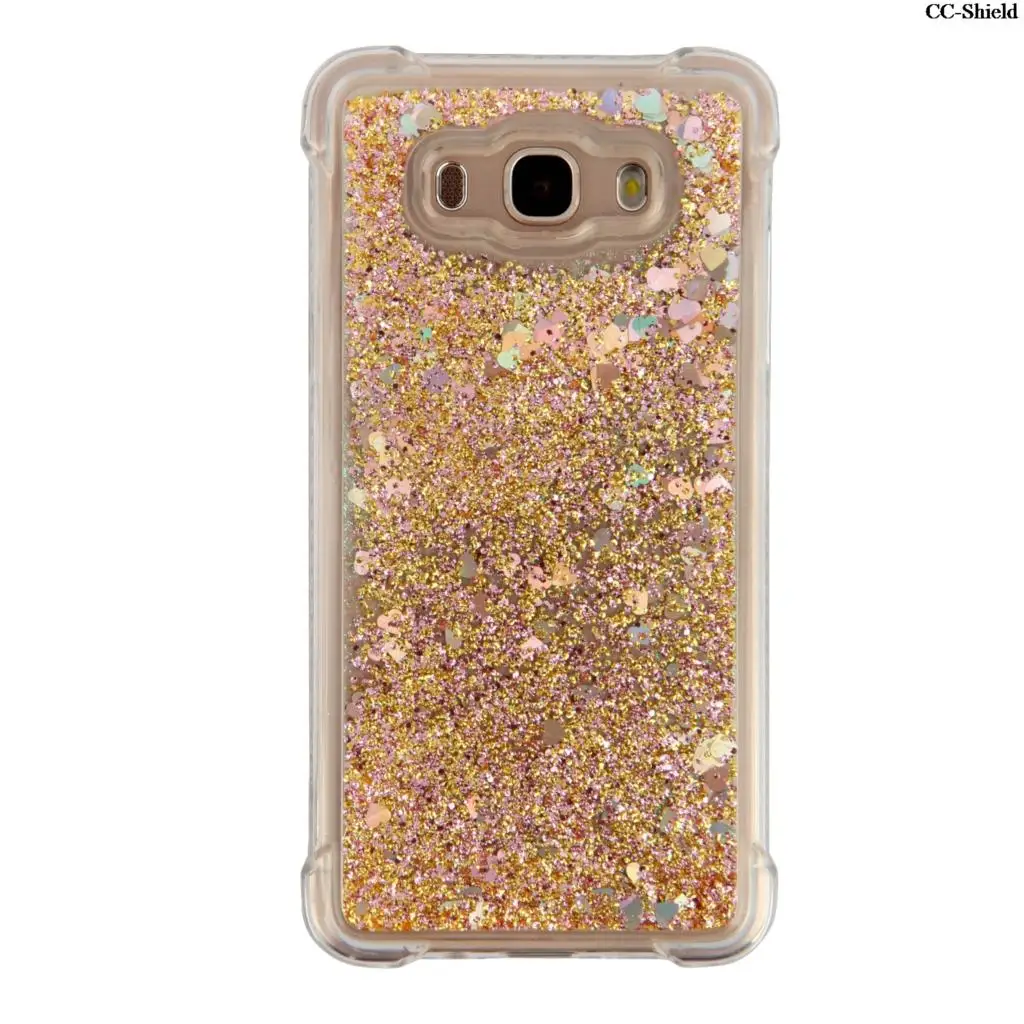 TPU Case for Samsung Galaxy J7 2016 J710FN SM-J710FN J710FN/DS SM-J710FN/DS Dynamic Flow Liquid Flash Crystal Clear Back Cover |