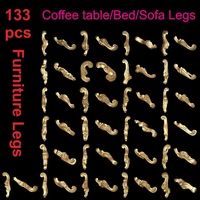 133pcs furniture legs sofabed legs 3d stl model relief for cnc router aspire artcam _ coffee table legs