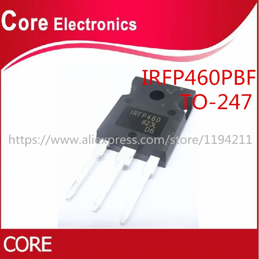10 шт./лот CX IRFP460 MOSFET N CH 500V 20A 247 IC|Интегральные схемы| |