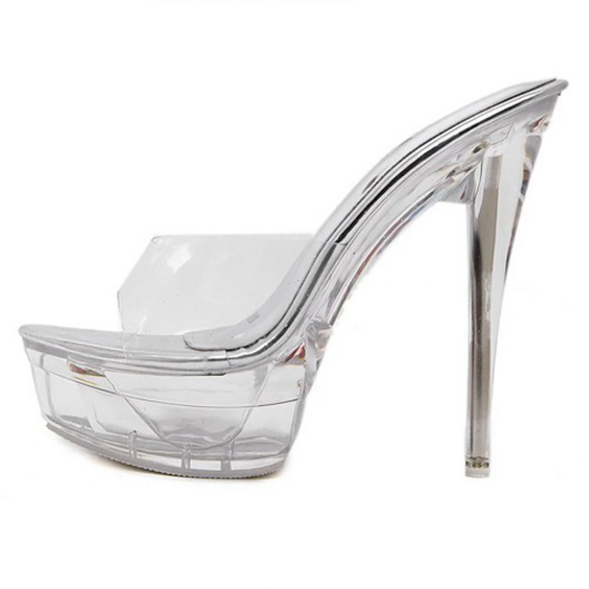 Bigtree женские туфли лодочки из прозрачного ПВХ Прозрачные сандалии На шпильке и на