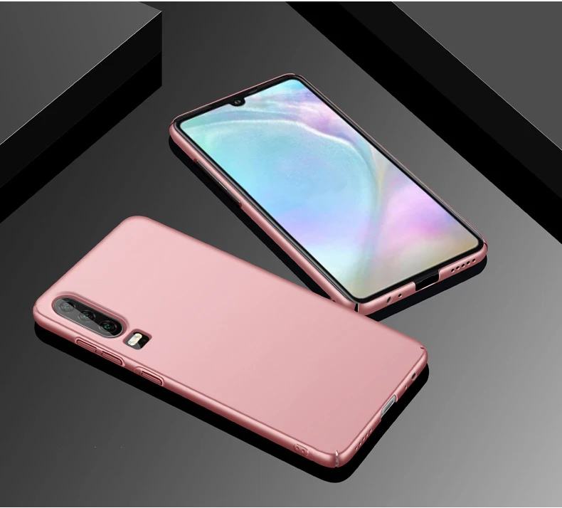 Для huawei P30 Pro чехол Mofi для huawei P30 чехол Lite жесткая задняя крышка из ПК Одноцветный тонкий Простой Черный Красный P30 чехол