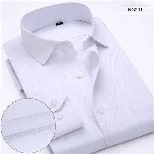 Лидер продаж с длинным рукавом регулярные хорошо подходят non-iron легко средства ухода за мотоциклом однотонная твил полосатый для бизнесмена, Официальный рабо - Цвет: NG201