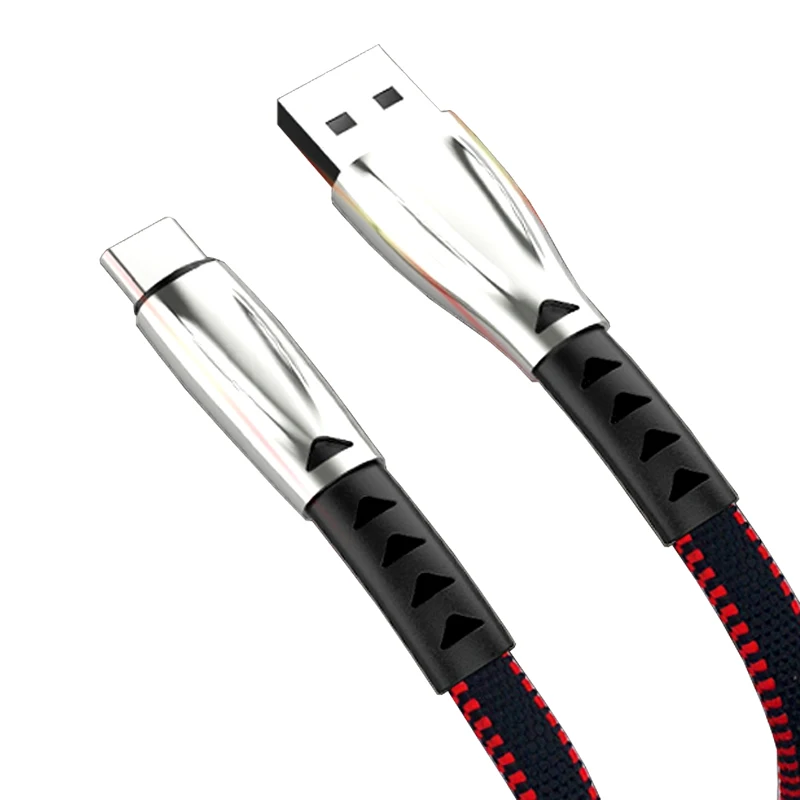 Кабель Millionwell USB Type C из цинкового сплава тканевый кабель передачи данных для