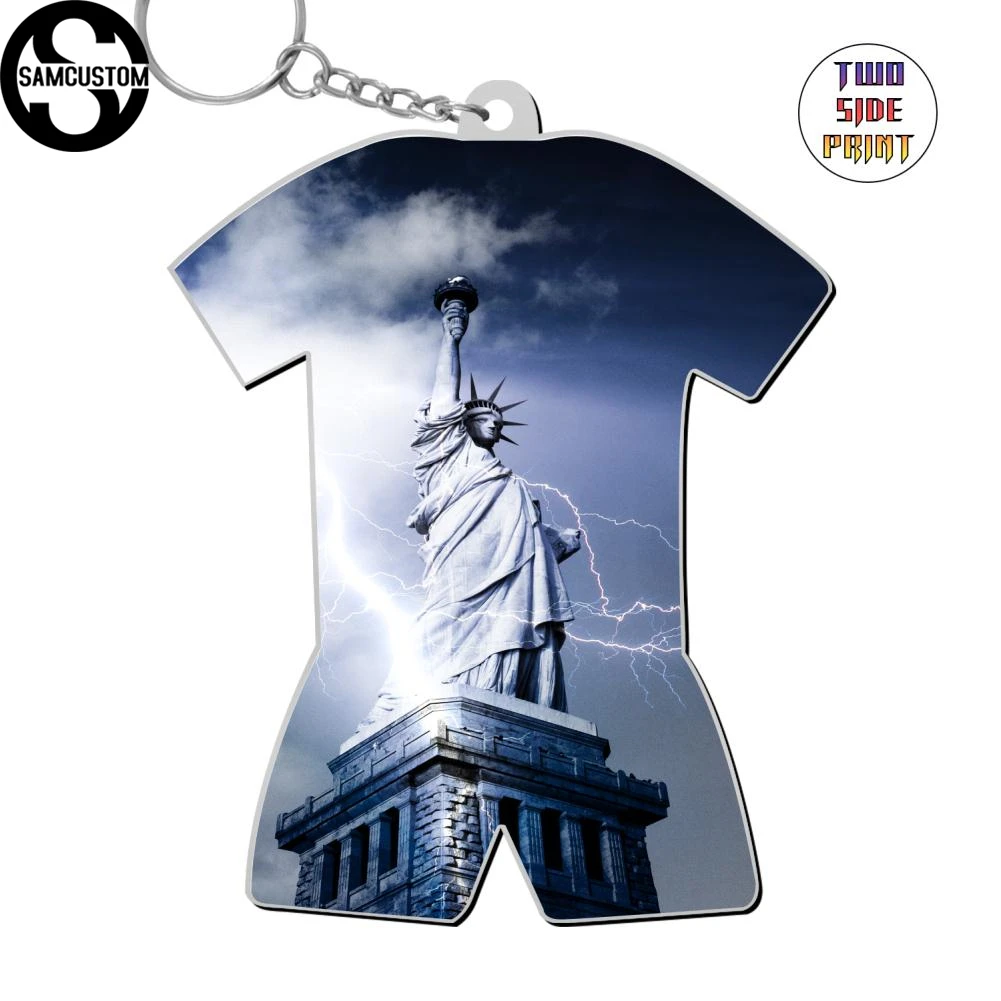 Samcustom Статуя Свободы 3D Кубок мира брелок подвеска тренажерный зал любитель