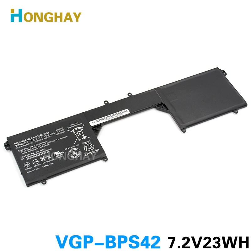 Оригинальный аккумулятор HONGHAY bps42 для ноутбука 11A SVF11N14SCP SVF11N15SCP SVF11N18CW 7 2 В 23 Вт/ч |