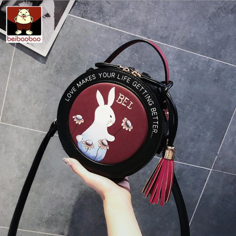 Женская сумка с кисточками Beibaobao модная брендовая на плечо мобильный телефон