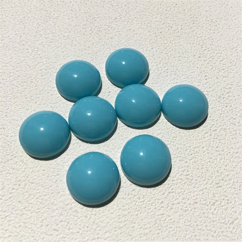 20pcs 14mm Glass Cabochon Tray Resin Charm Findings DIY Handmade Stud Earrings Ear Drops Patch For Jewelry Bead Accessory C250 | Украшения