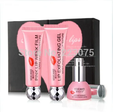 

Popular Magic Fruity Smell Lipstick Lip Cream Lip Care Set Polish Lip Treatment wrinkles Essence Shine Lip Balm XMAS gift