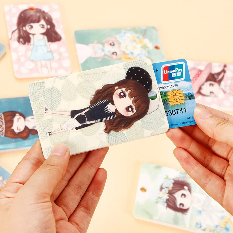Чехол для банковских карт ПВХ держатель милые персонажи мультипликационный