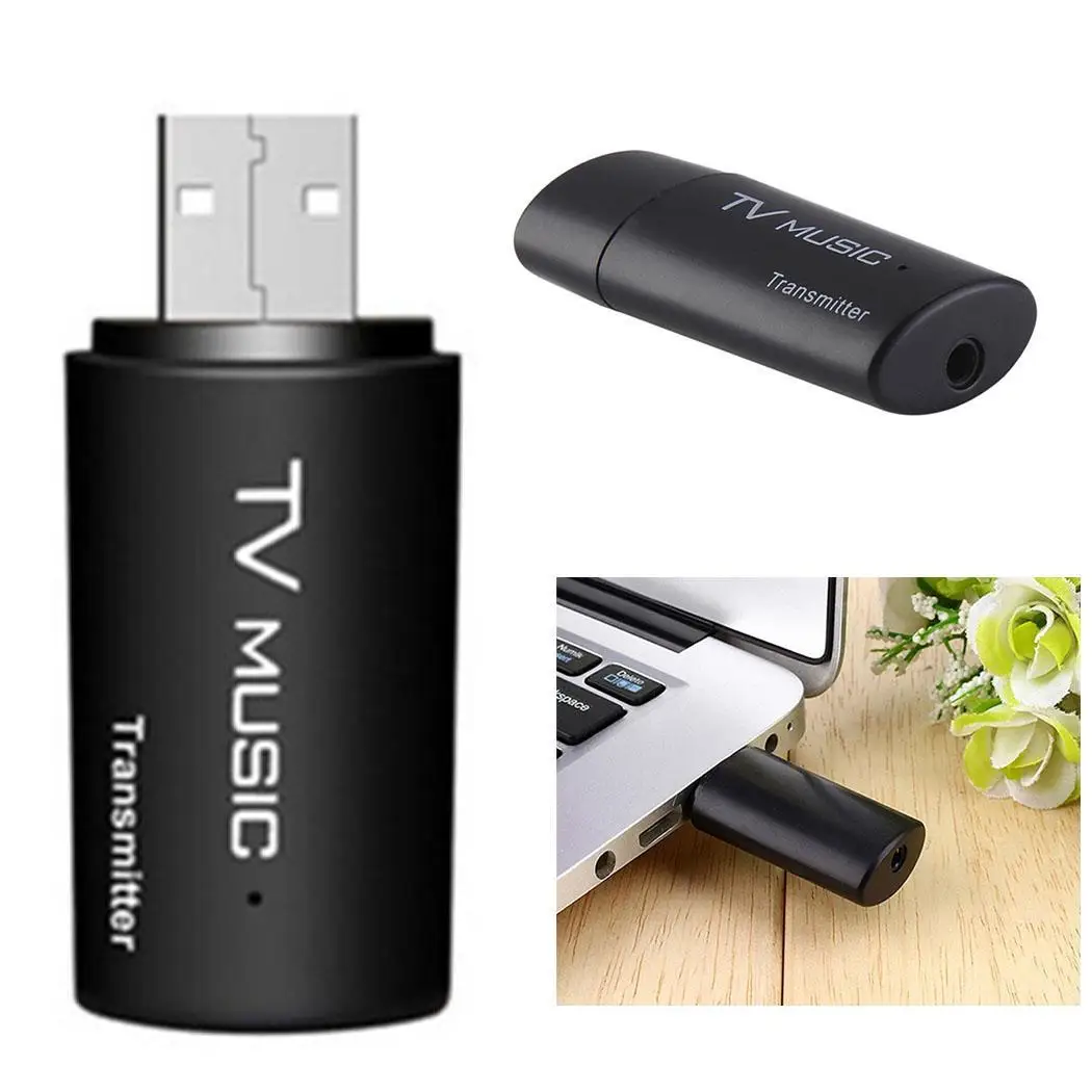 Портативный USB беспроводной Bluetooth аудио передатчик музыкальный стерео