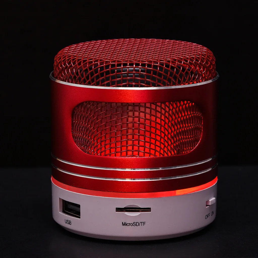 Мини Bluetooth динамик USB светодиодный беспроводной портативный музыкальный