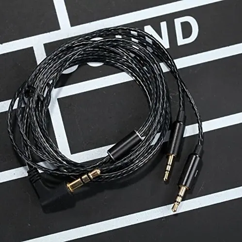 

OFC Upgrade Audio Cable Cord for Sol Republic Master Tracks HD V8 V10 V12 X3 Headphone Black