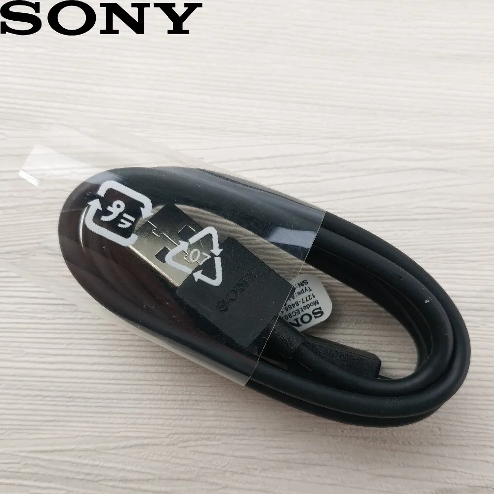 Оригинальный sony xperia xa2 Зарядное устройство кабель 2A micro usb 2 0 100 см черный заряд