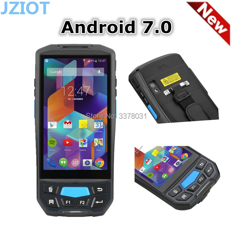 Портативная NFC WiFi Bluetooth GPS камера штрих-кода Sanner прочный терминал android pda