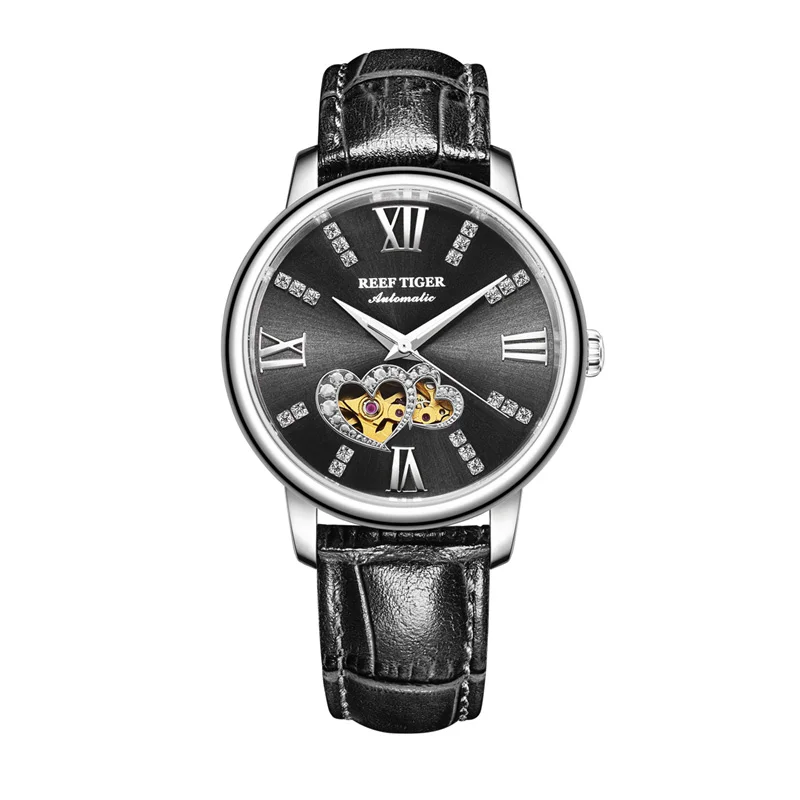 Reef Tiger/RT лучший бренд роскошные женские часы Reloj Mujer женские модные автоматические механические часы Relogio Feminino+ коробка RGA1580 - Цвет: 7