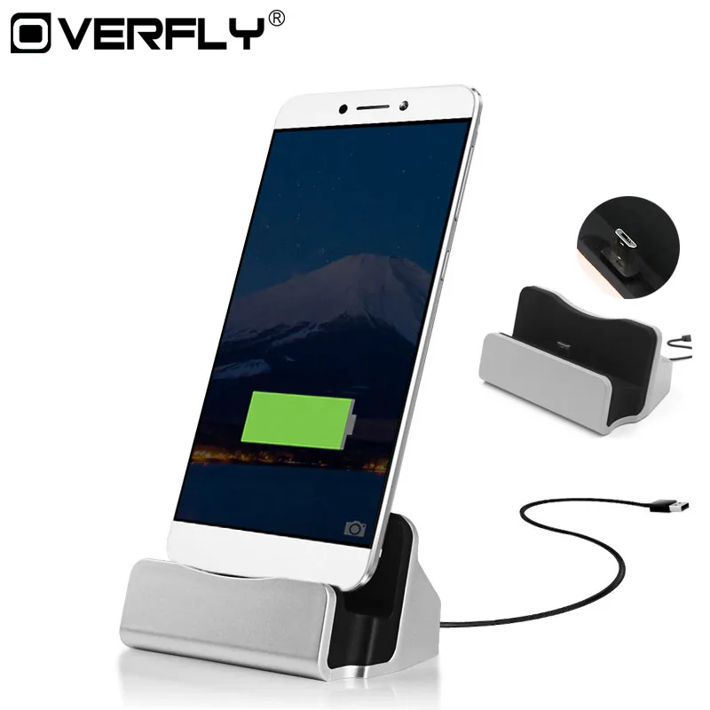 Overfly Micro USB док станция для зарядки type C телефон зарядное устройство Порт