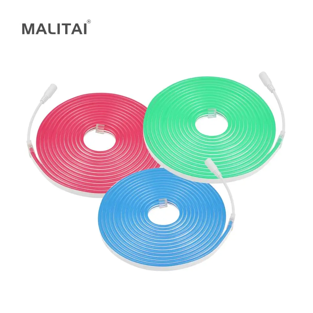 Светодиодная неоновая лента 12 в уличная Гибкая лампа для вечеринки праздника