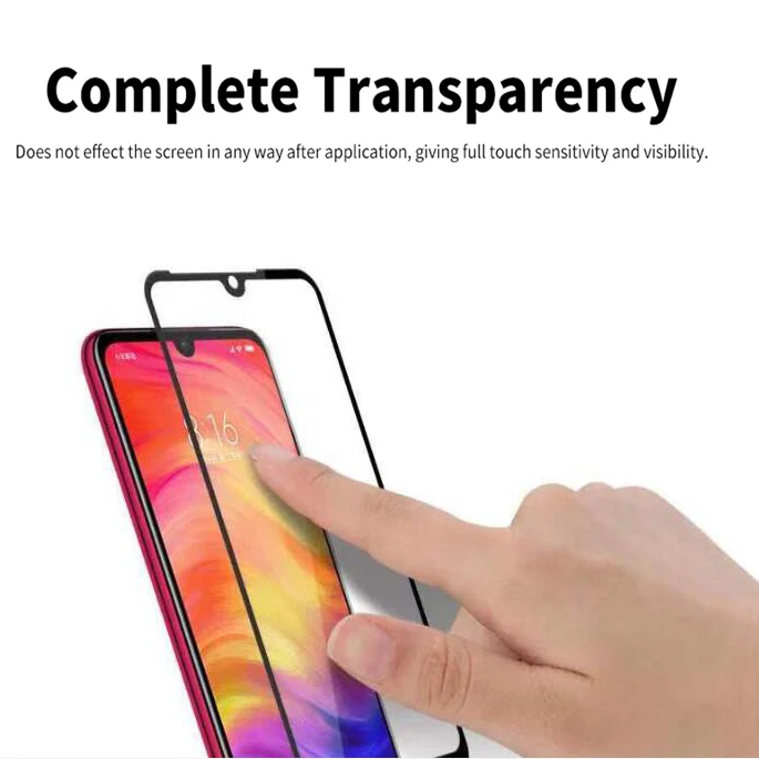CHOETECH 9H закаленное стекло для Xiaomi Redmi Note 7 Защита экрана 5D полное покрытие для Redmi Note 7 Pro Защитная стеклянная пленка