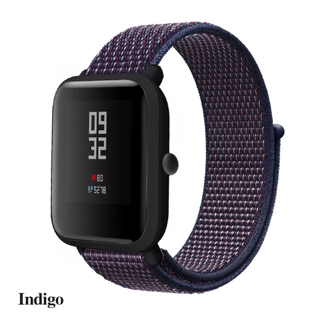 Нейлоновый тканый ремешок для Xiaomi Amazfit ремешок Bip ремешок для часов Huami Amazfit Bip BIT PACE Lite Молодежные умные часы браслет