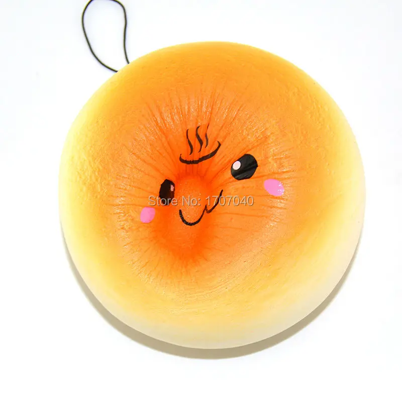 15 Шт./лот 10 см Джамбо Squishy Мягкая Каваи Onsen Смайлик Хлеб Крем Ароматические Оптовые