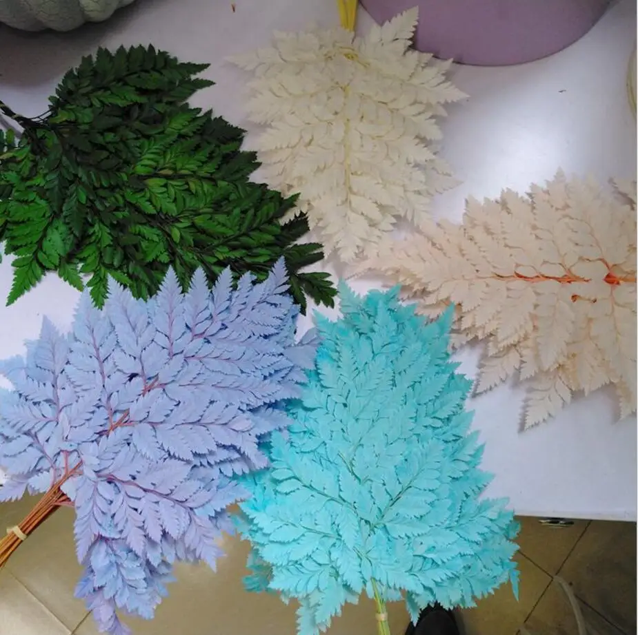 

10pcs 25-30cm Length Preserved Wormwood Branch For Flower Craft Material Accessory Decoration Flower Arranging DIY 5 Colors Pick