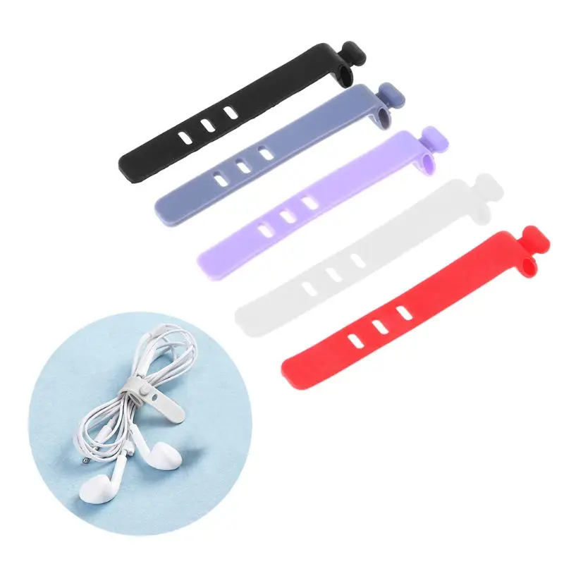 4 шт. силиконовый кабель для намотки наушников линия передачи данных Мышь