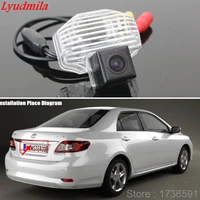 lyudmila wireless camera for toyota corolla e140 e150 10th car rear view camera hd ccd night vision back up reverse camera