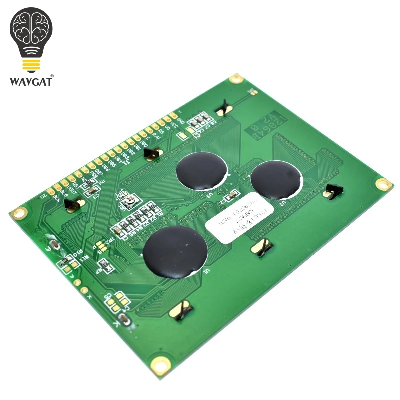 WAVGAT 12864 128x64 точек Графический синий цвет Подсветка ЖК-дисплей модуль для arduino raspberry pi