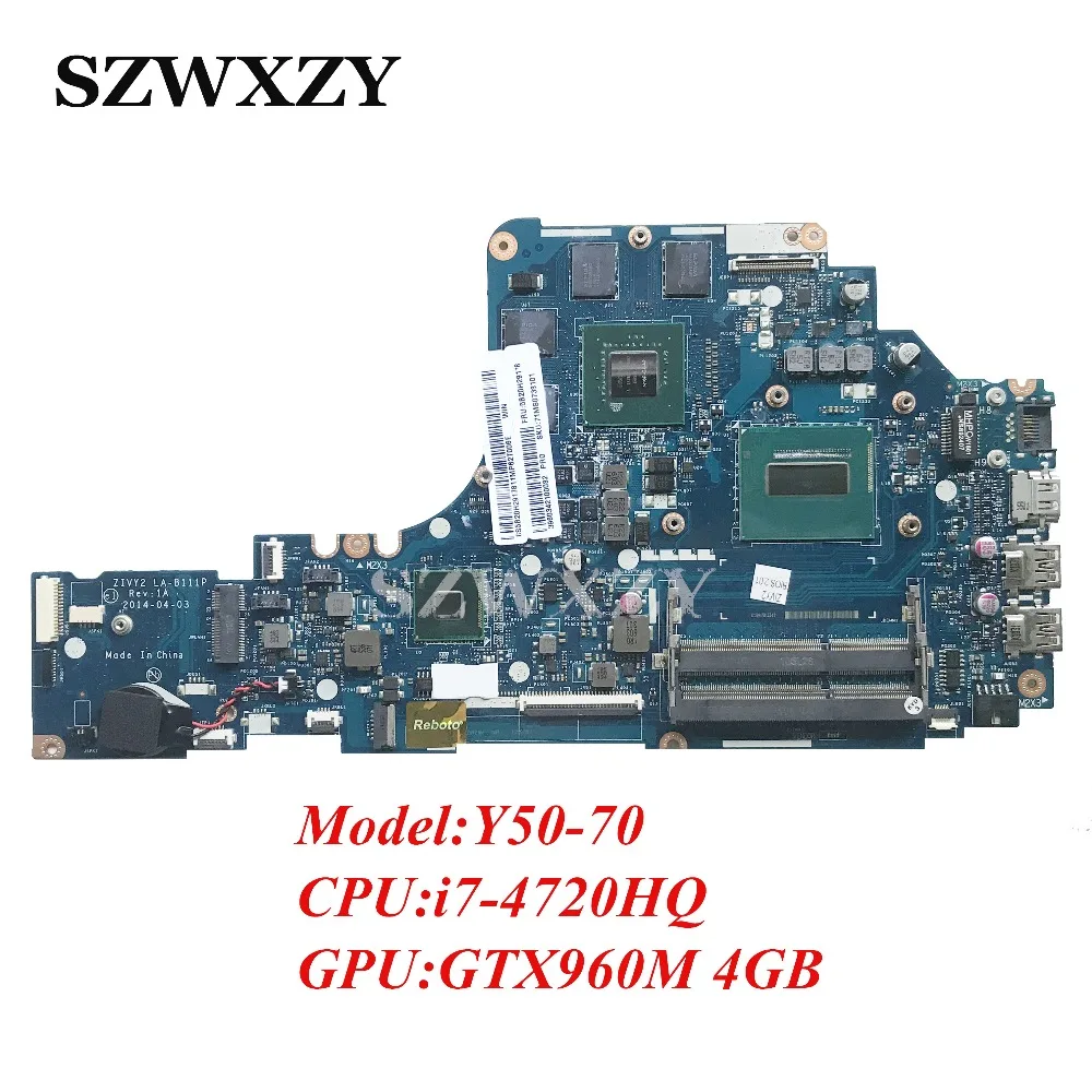 Оригинальный Для Lenovo Y50 70 Материнская плата ноутбука LA B111P 5B20H29178 i7 4720HQ процессор GTX